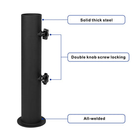 Vanroug-diy-umbrella-tube-mount offers flexible mounting options for parasols.