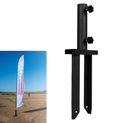 VANROUG flag spike ground stake base anchors a flag securely in outdoor conditions