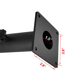 VANROUG universal-fit base demonstrates pole range for decks, docks, patios.