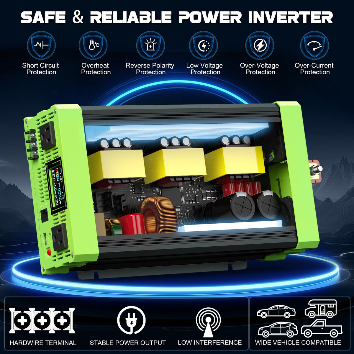 Vansdon 3000W durable inverter casing suited for rugged RV and off grid use.
