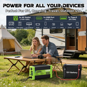 Vansdon 3000W USB A port for convenient mobile charging on the go.
