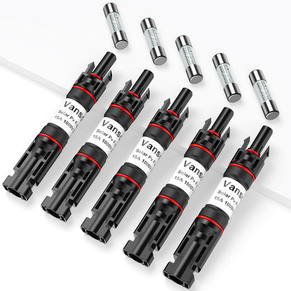 Vansdon solar fuse holder inline assembly for reliable PV protection.