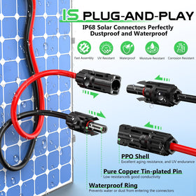 Vansdon solar to XT60 cable linking a solar panel to a generator