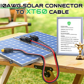 Solar panel to XT60 connection via Vansdon cable