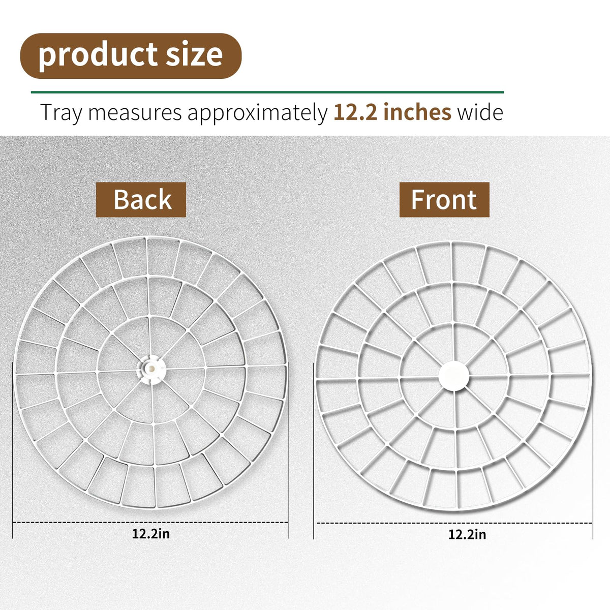 Vanshly egg turner tray 12-2 inches matches the 12.2 inch size