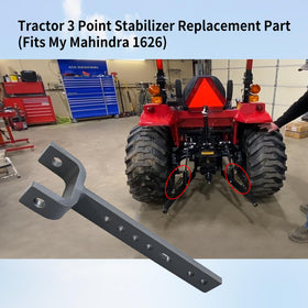 Vanshly stabilizer installation on a Mahindra tractor for fast, tool-friendly mounting.