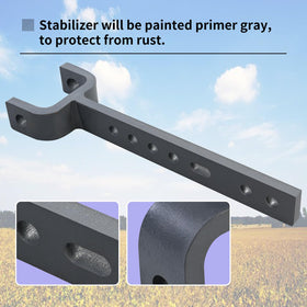Vanshly stabilizer assembly showing quick, bolt-on setup.