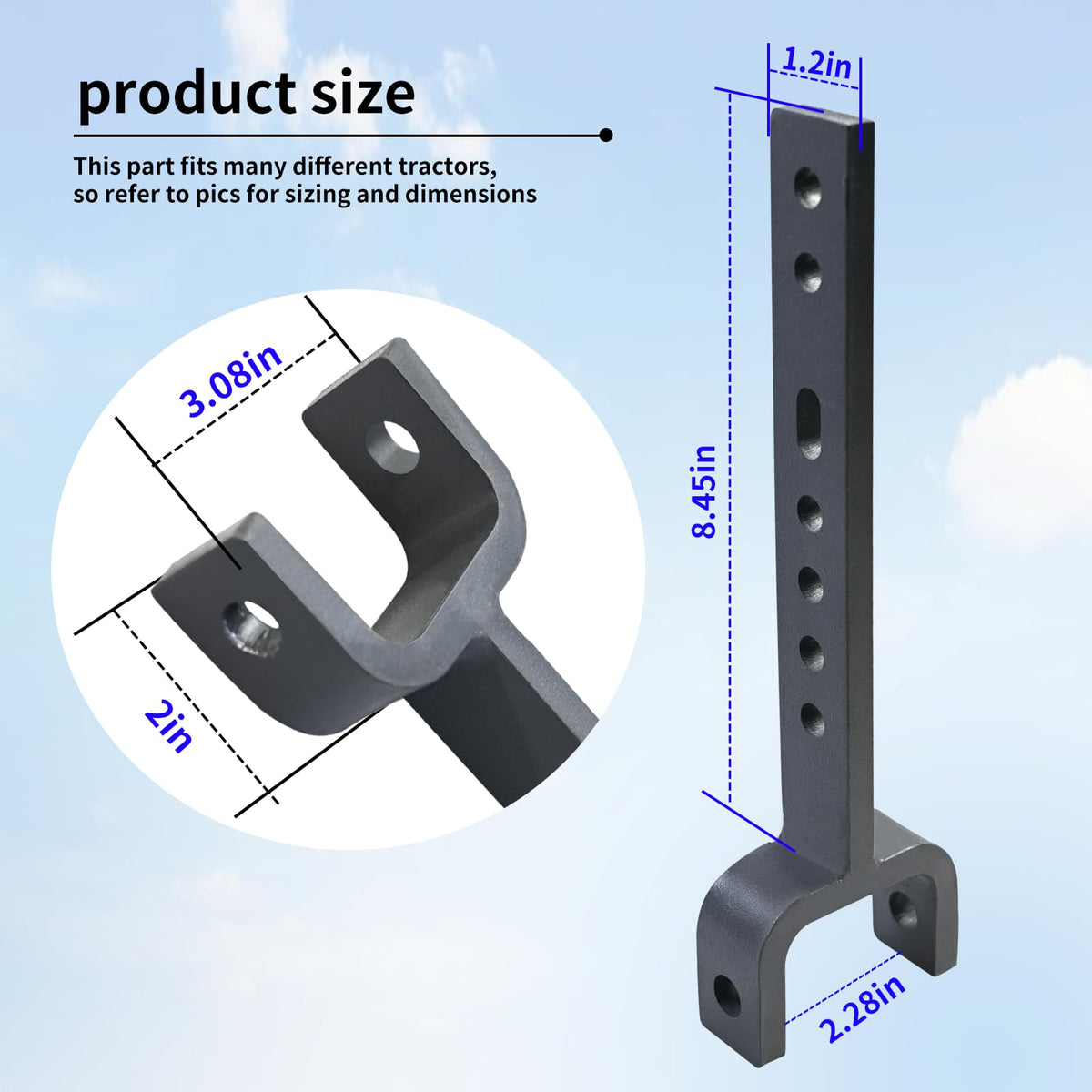 Vanshly stabilizer with zinc plating emphasizes long-term durability.