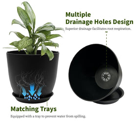 Vanslogreen matte-finish pot frames plants as the focal point.