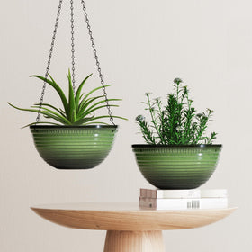 Vanslogreen two-pack gift-ready hanging planters for garden lovers.