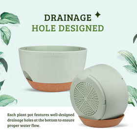 Vanslogreen mesh drainage holes ensure proper water drainage and airflow.