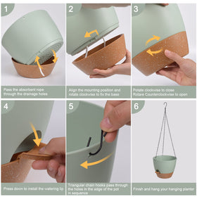 Vanslogreen removable-tray planter provides reservoir during trips