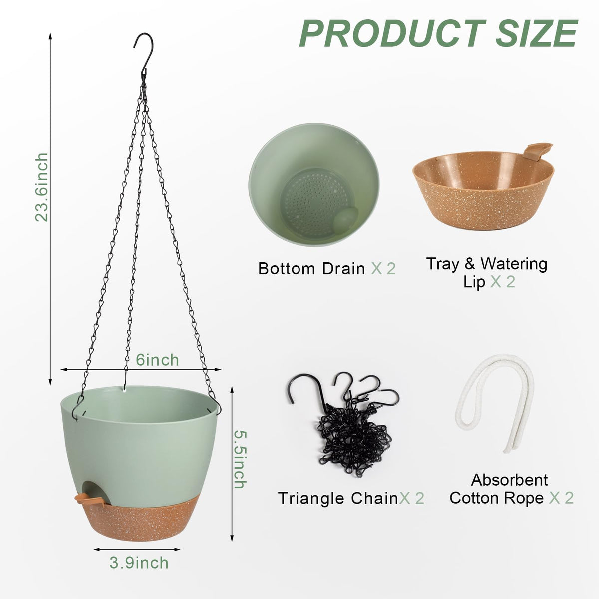 Vanslogreen triangulated-chain hanging system offers sturdy support