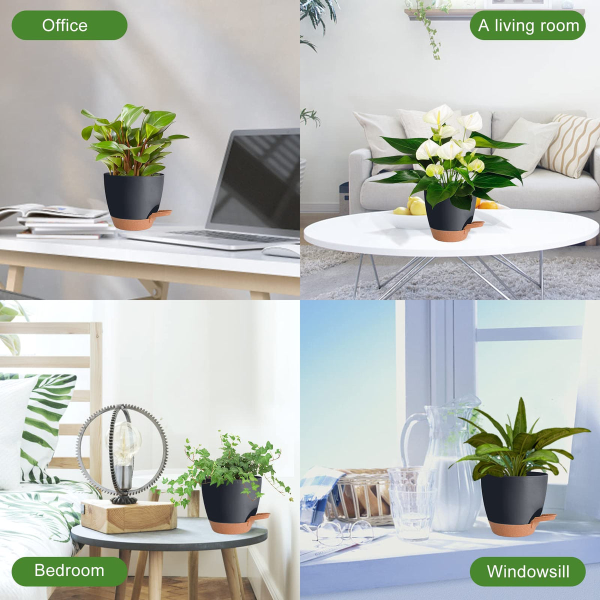 Vanslogreen planters suitable for indoor and outdoor spaces.