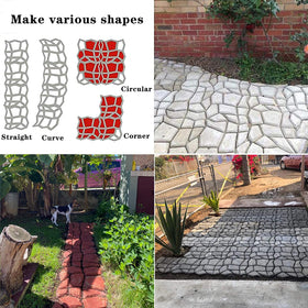 VanSmaGo stepping-stone mold for outdoor garden paths