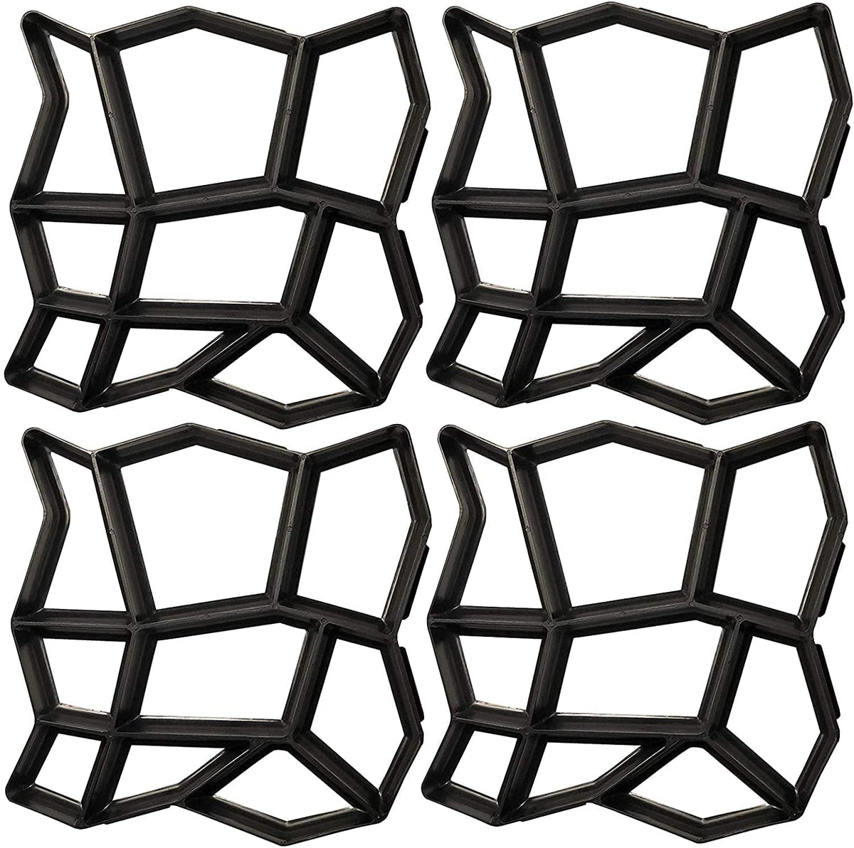 VanSmaGo Walk Path Maker stone mold with 13x13x1-4in blocks for garden paths