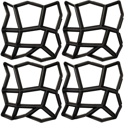 VanSmaGo Walk Path Maker stone mold with 13x13x1-4in blocks for garden paths