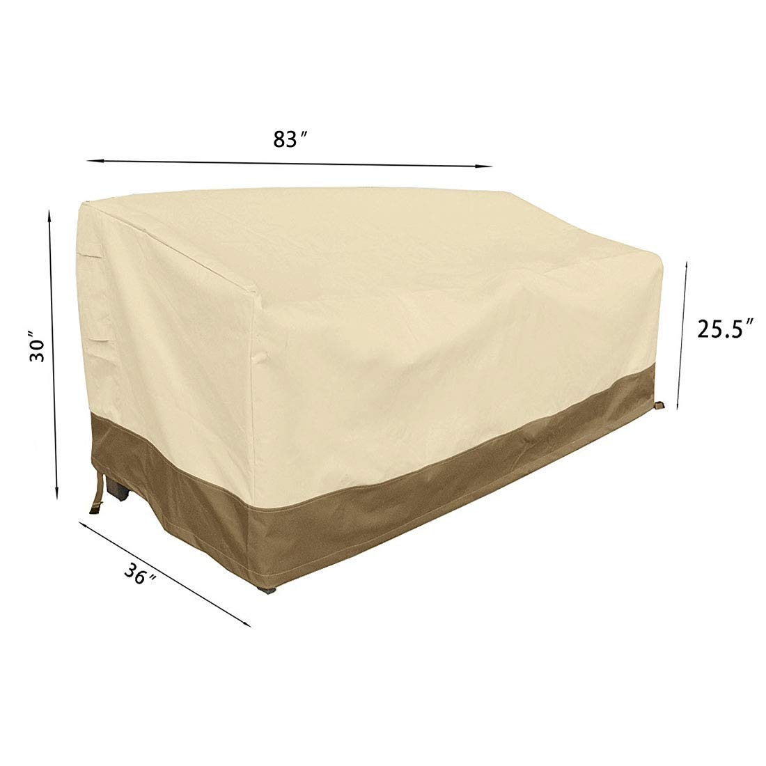 Vanteriam cover size reference for W83 x D36 x H30 three-seat sofa