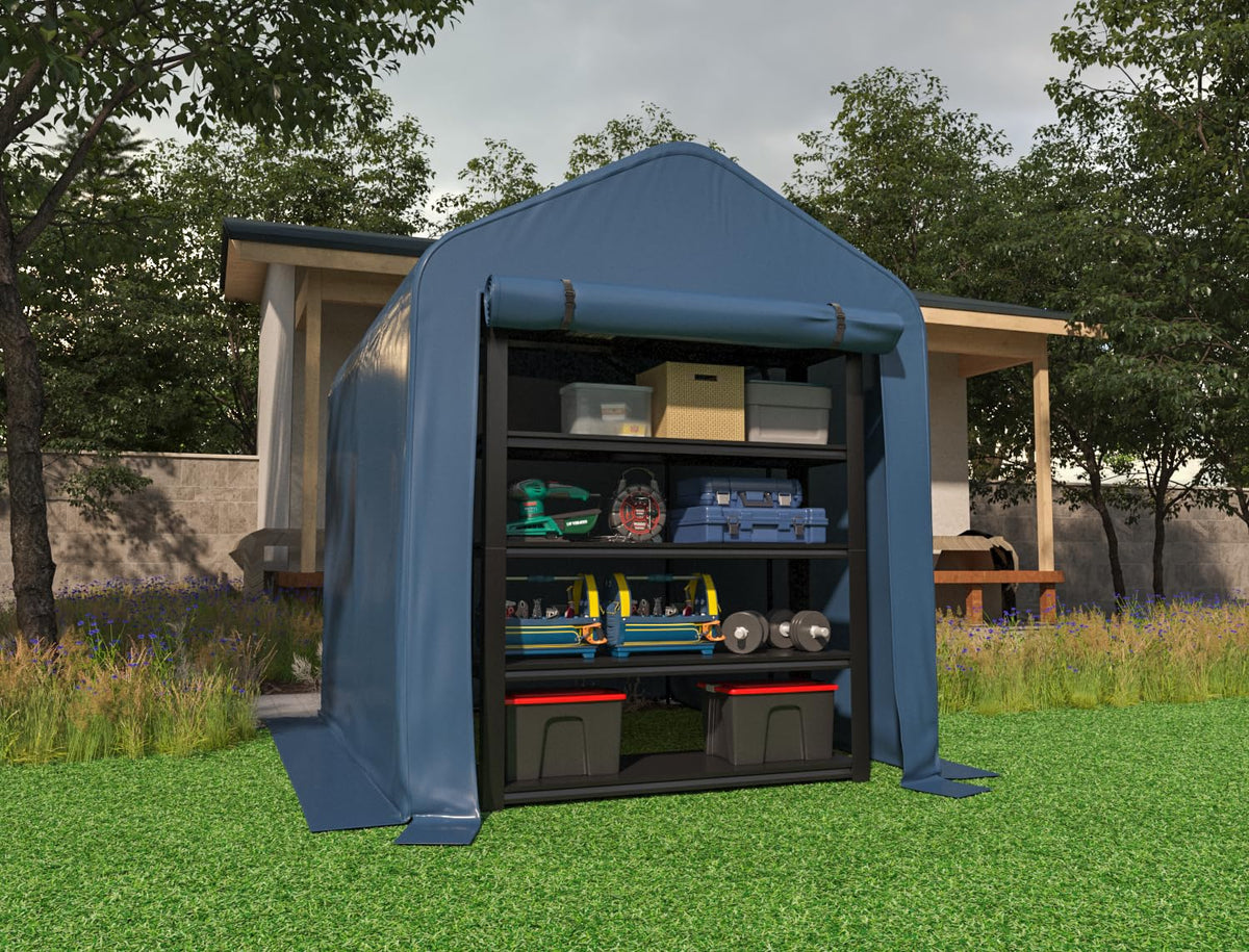 Vanteriam roll-up zipper door enables flexible access to stored items.