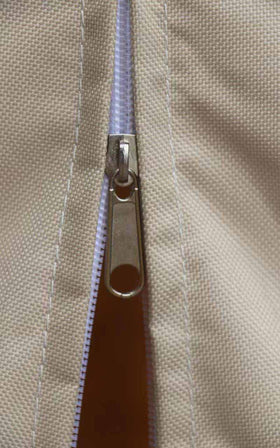 Vanteriam cover bottom elastic cord securing a windy fit.