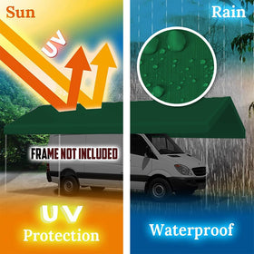 Vanteriam water-sealed top cover keeps rain out with heat-sealed seams
