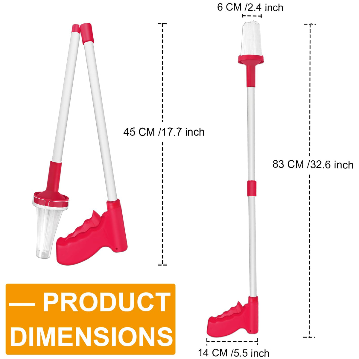 Vanwoke spider catcher ergonomic handle emphasizes stable operation.