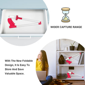 Vanwoke spider catcher outdoor garden scene demonstrates versatile use.