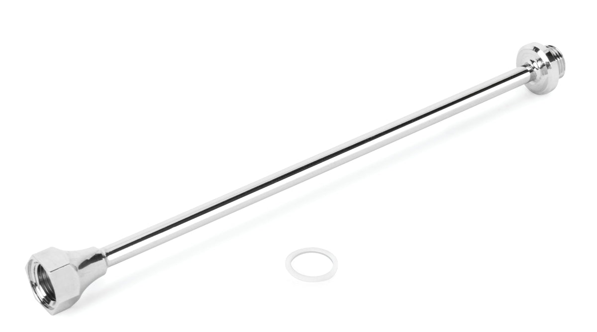 Vaper 19493 6-inch rigid brass extension reaches tight corners for targeted spraying.