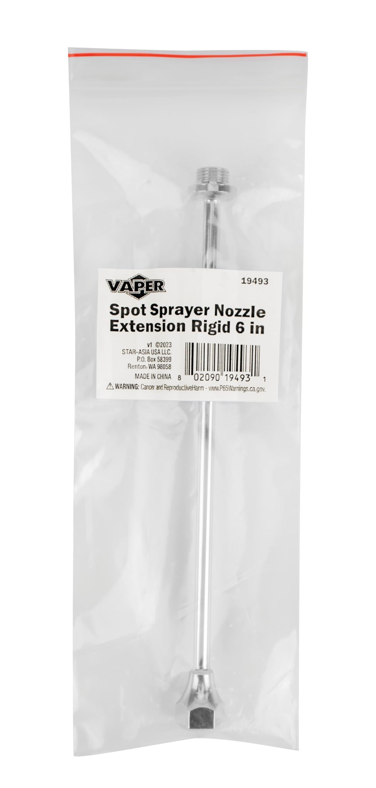 Vaper non-aerosol spot sprayer extension helps access hard-to-reach areas.