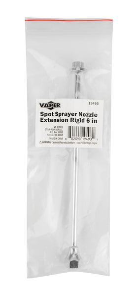 Vaper non-aerosol spot sprayer extension helps access hard-to-reach areas.