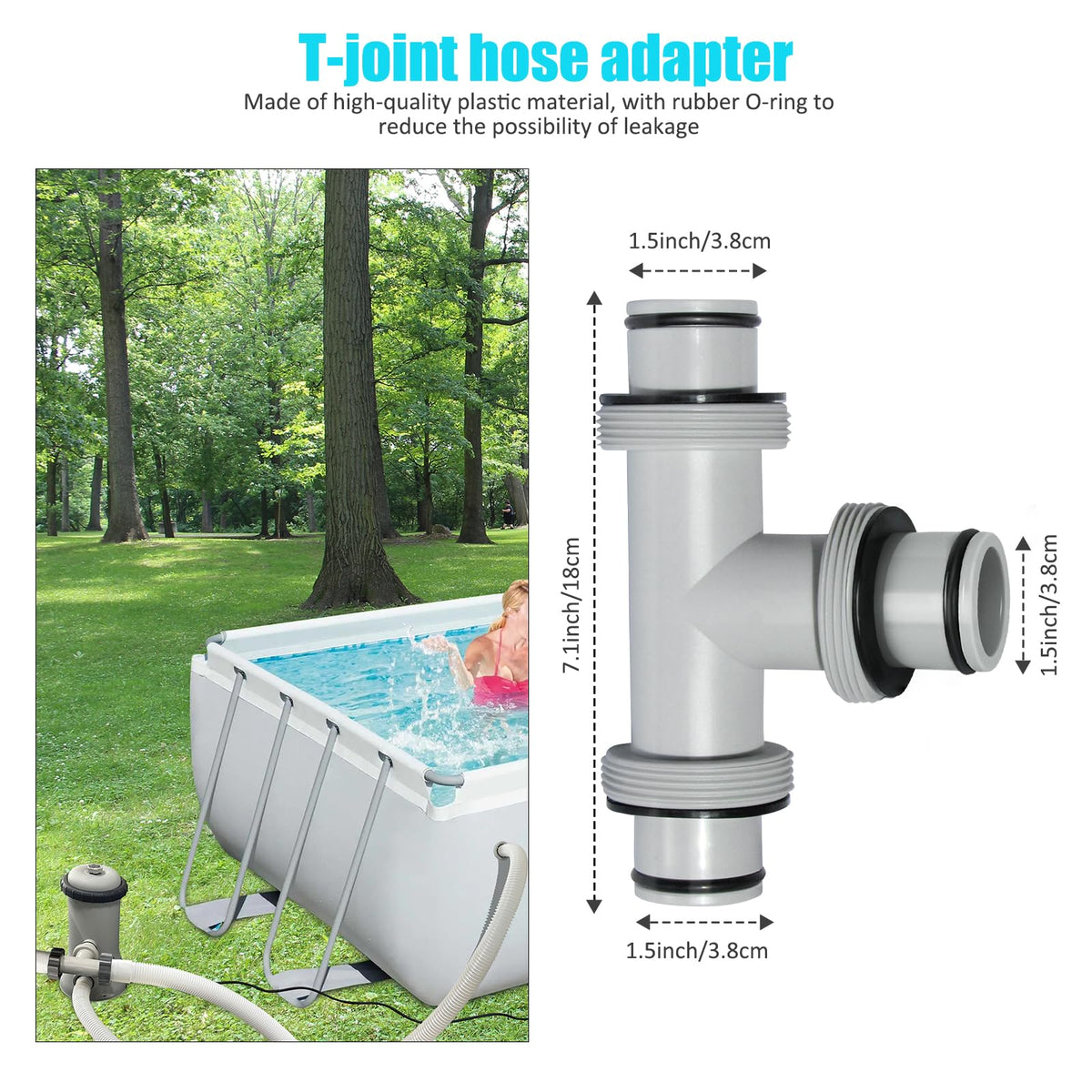 Varesee easy-install connection for quick pool equipment setup