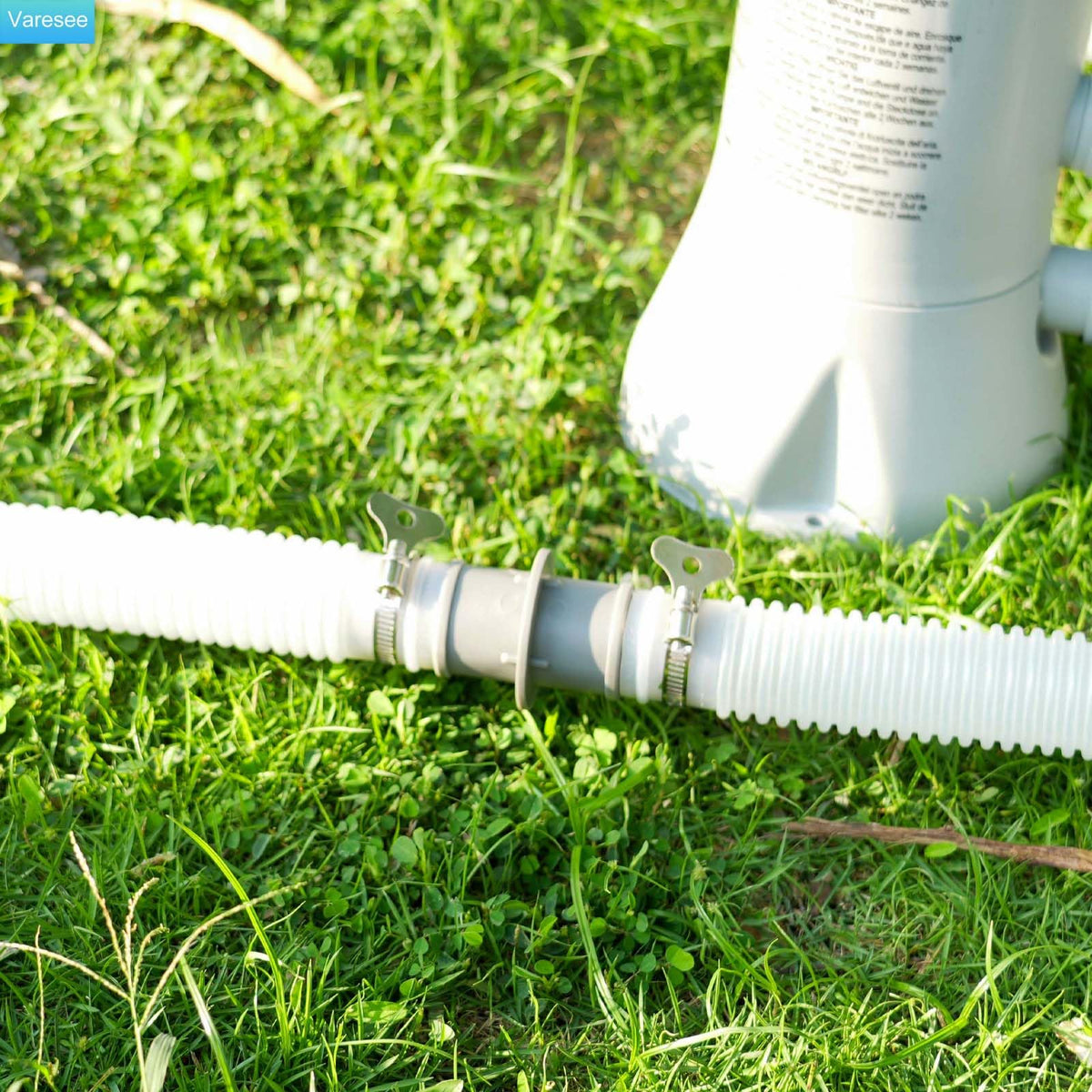 Varesee leak-proof connection helps steady water flow to the filter pump