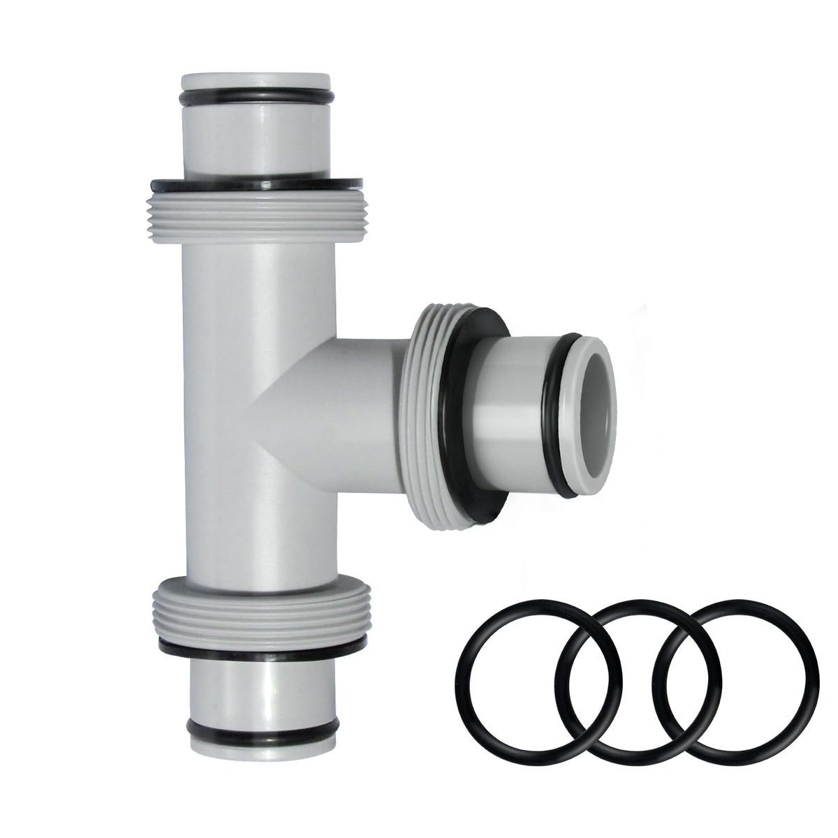 Varesee pool hose connector 1.5in to 1.5in front view shows secure pump connection