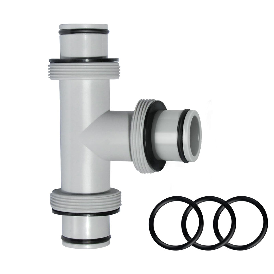 Varesee pool hose connector 1.5in to 1.5in front view shows secure pump connection