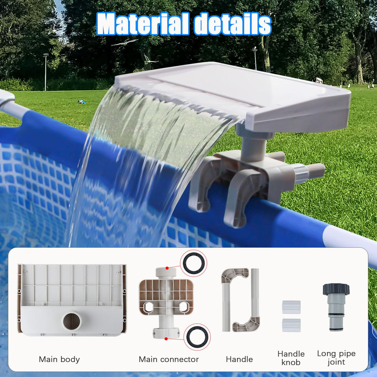 varesee pool-waterfall frame-fit-1-18-to-4-72-inches