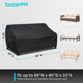 VARIETYFACE outdoor cover with adjustable cord for a snug fit.