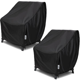 VarietyFACE waterproof patio chair cover front view shields chairs from rain and sun.