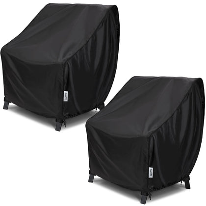 VarietyFACE waterproof patio chair cover front view shields chairs from rain and sun.