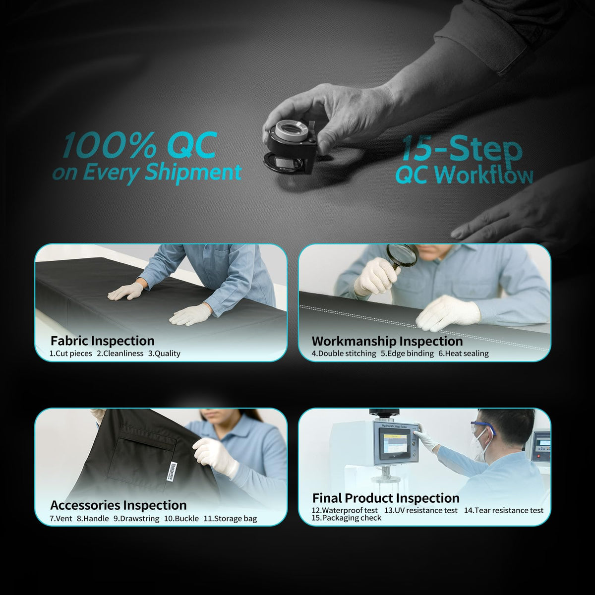 VARIETYFACE storage bag keeps covers organized for off-season protection.