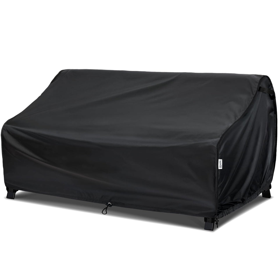 VARIETYFACE waterproof sofa cover on a 3-seater protects from rain and sun.