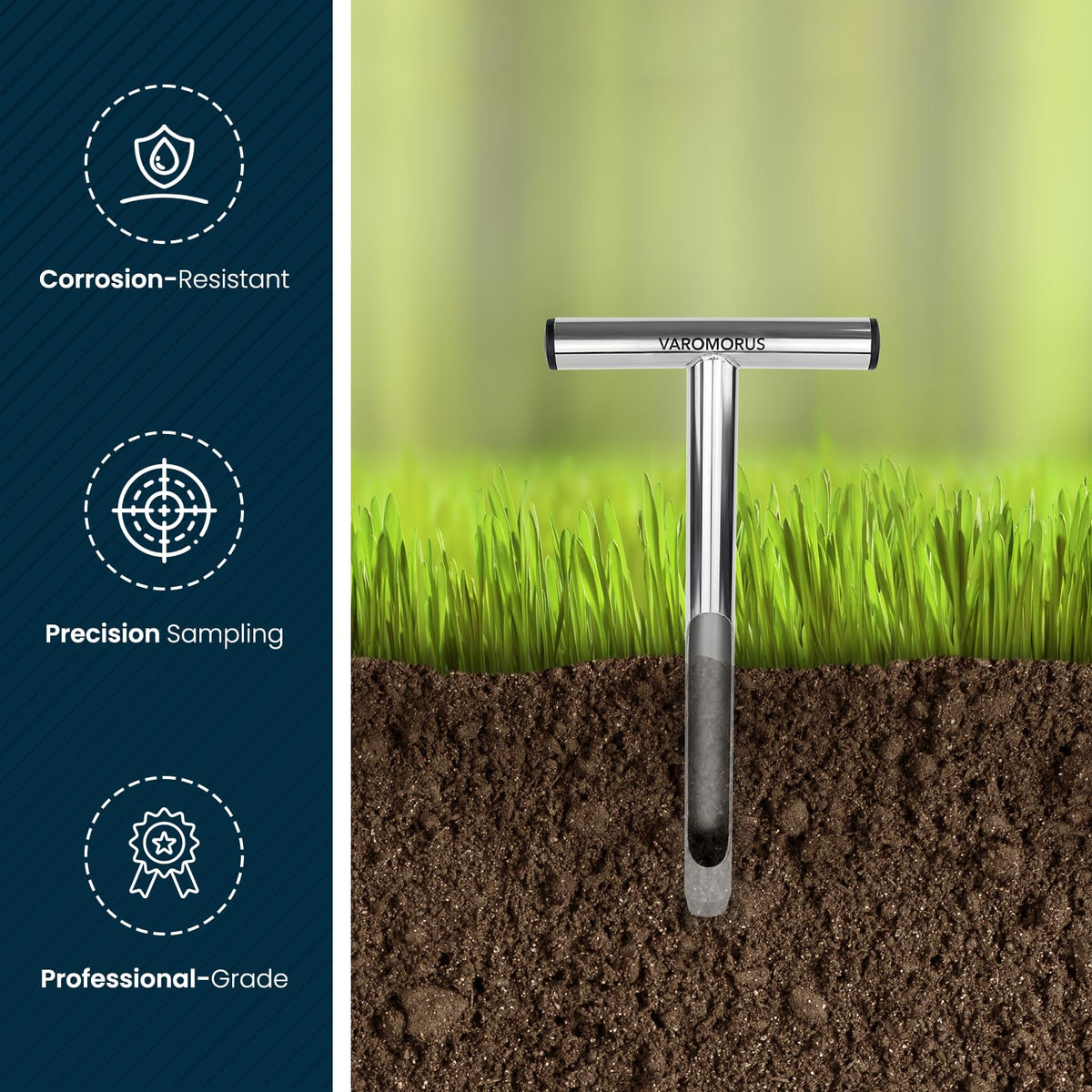 Compact pocket-sized design aids field use and portability.