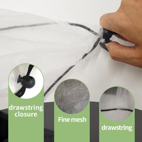 Varrisin 4-pack garden netting provides versatile bed protection