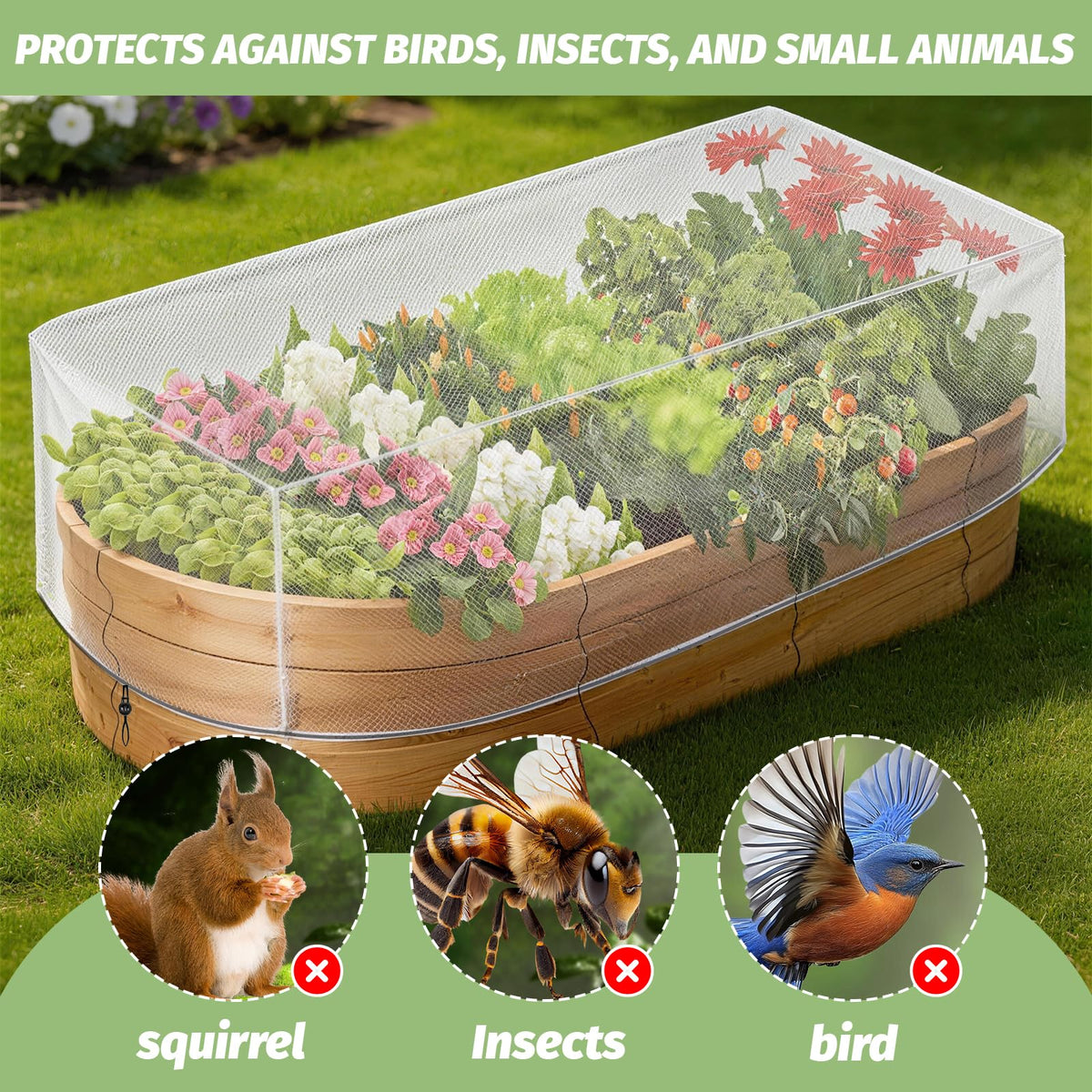 Varrisin ultra-small mesh blocks pests while letting airflow reach plants