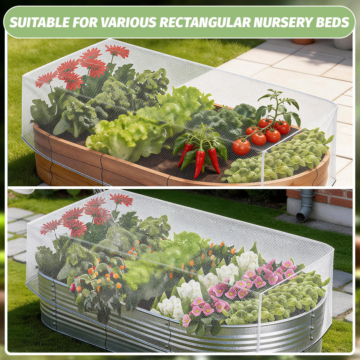 Varrisin transparent white mesh preserves light for healthy growth