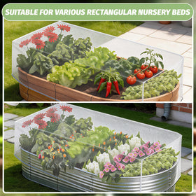 Varrisin transparent white mesh preserves light for healthy growth