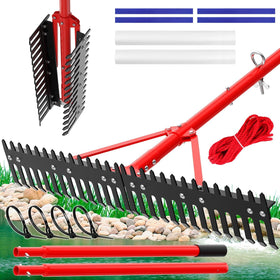 VASALAID Adjustable Aquatic Weed Rake front view showing wide head for surface weed removal