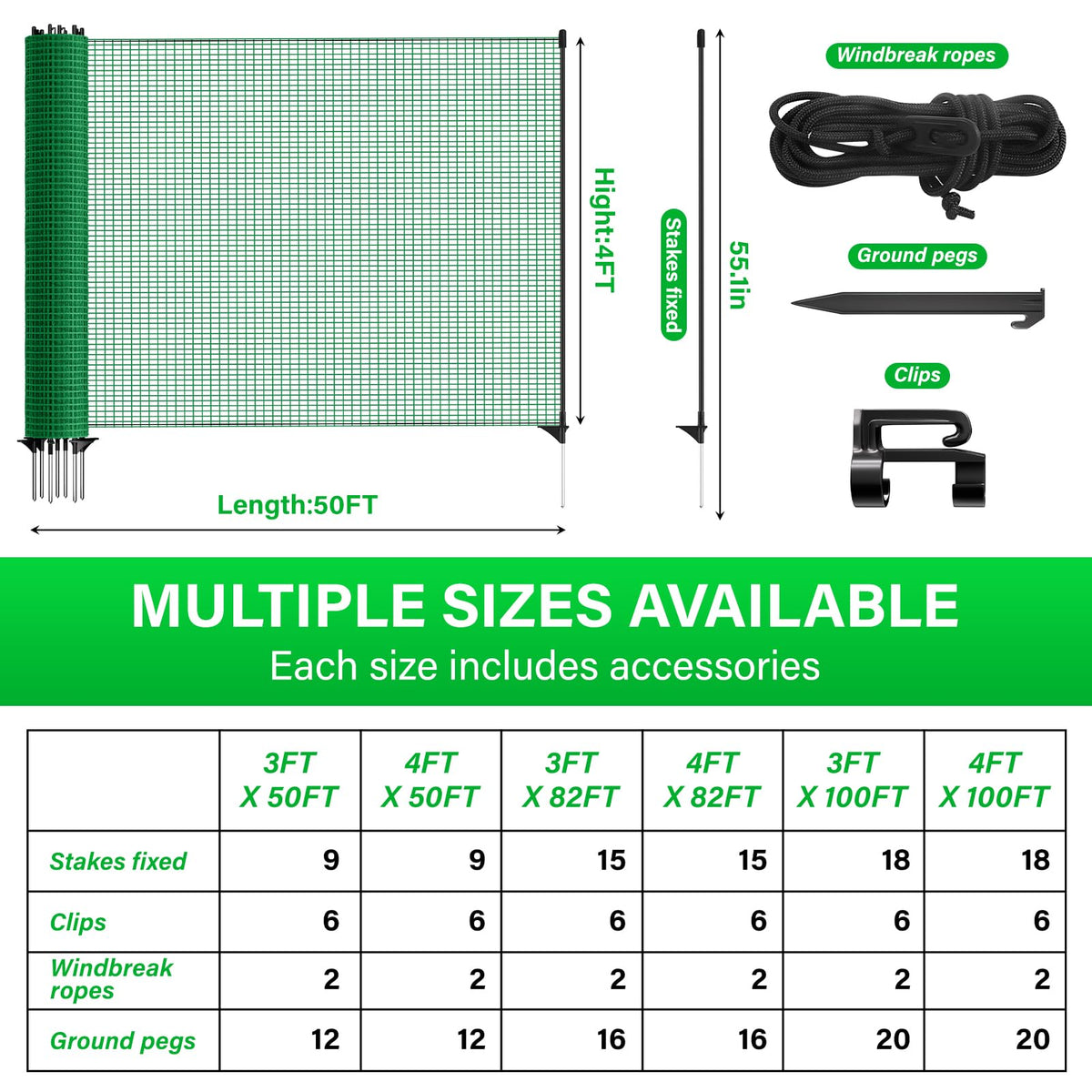 VASALAID fiberglass posts with galvanized spikes for sturdy ground attachment