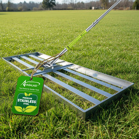 VASALAID lawn leveling rake 78-inch assembly for smooth soil leveling.