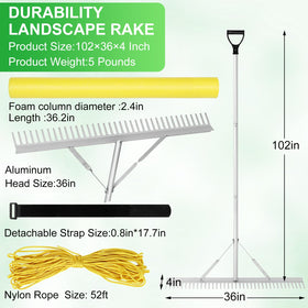 VASALAID Pond Rake floating head stays on surface during skimming