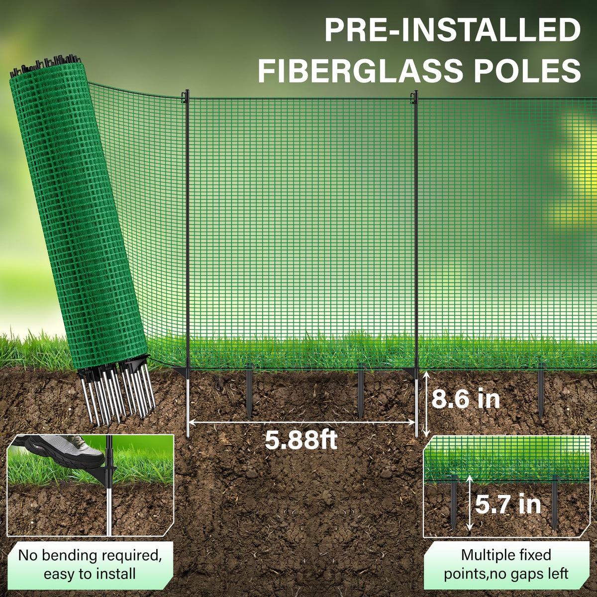 VASALAID woven mesh netting close up showing durable nylon